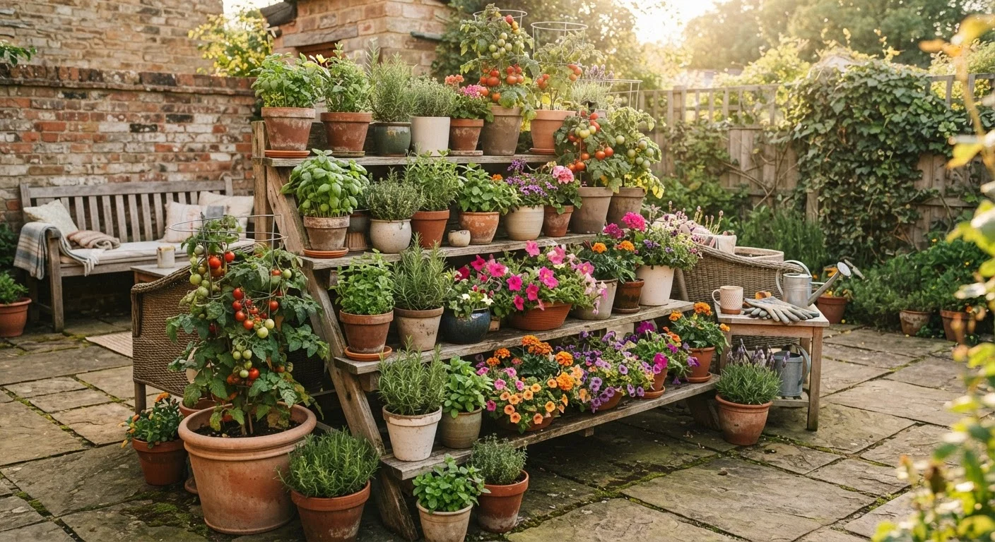 Container Gardening on a Small Patio: Getting More Out of Less Space