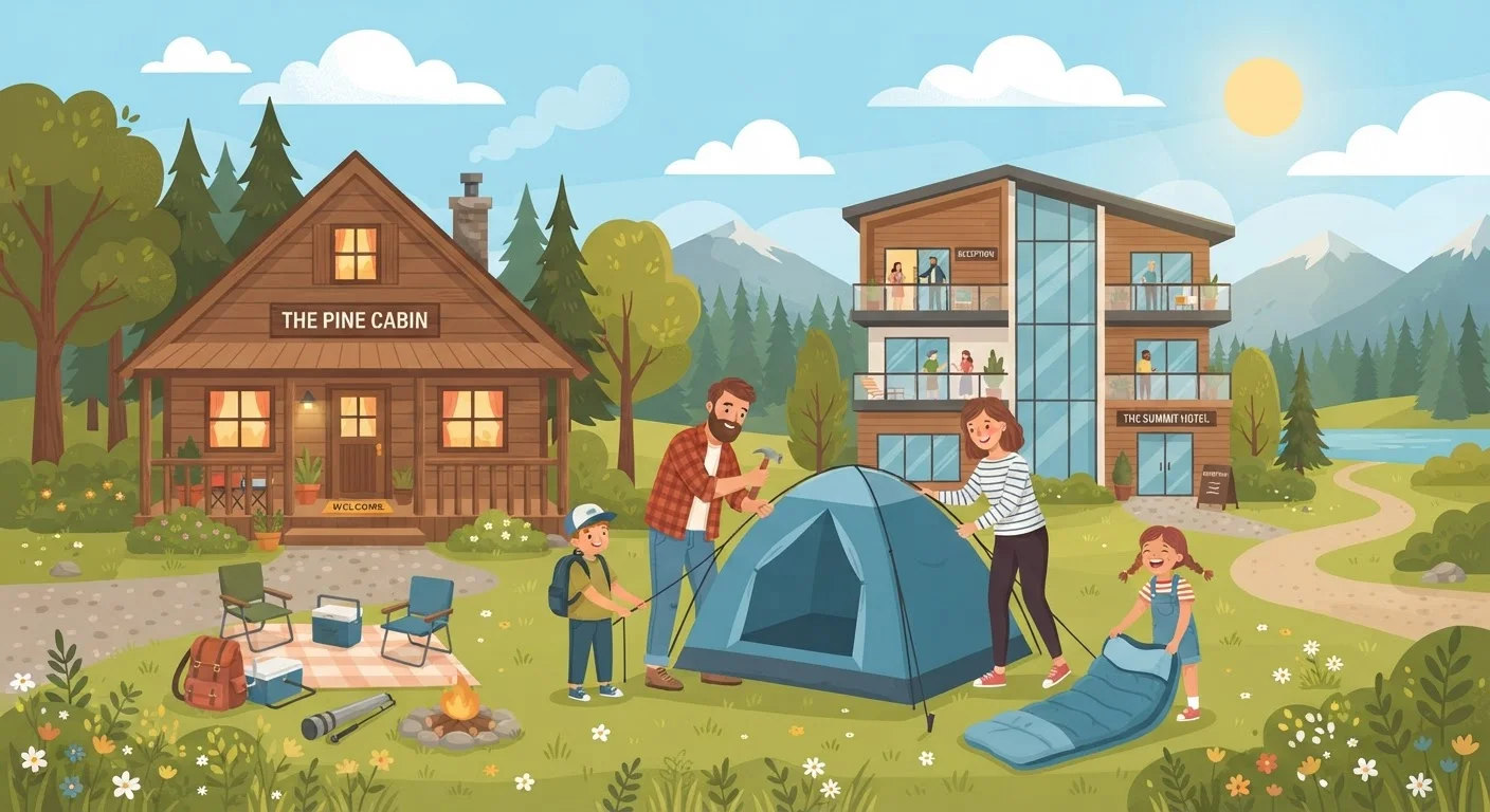Camping, Vacation Rentals, and Hotels: Which Lodging Type Fits a Family Budget?